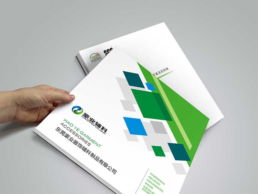 豪業(yè)服飾輔料宣傳冊設計印刷